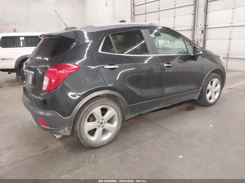 Vin: kl4cjgsb4fb052546, lot: 45863953, buick encore leather 20154