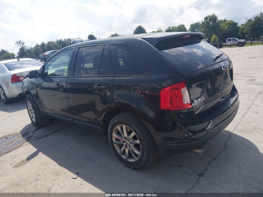 Vin: 2fmdk3jc4cba79760, lot: 45864065, ford edge sel 20123
