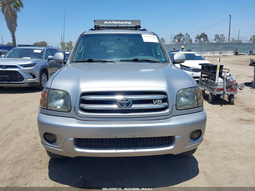 2002 Toyota Sequoia Limited V8 VIN: 5TDZT38A42S091383 Lot: 45366120