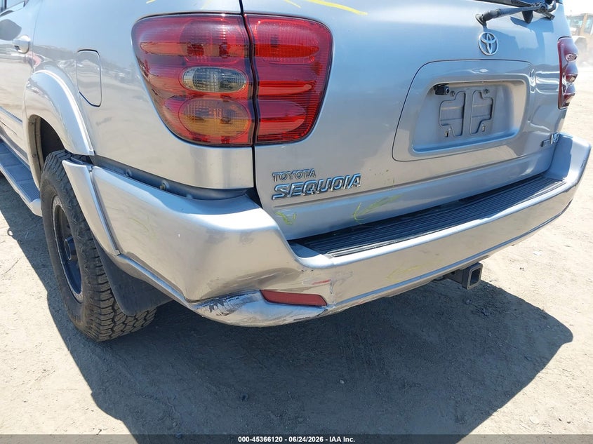 2002 Toyota Sequoia Limited V8 VIN: 5TDZT38A42S091383 Lot: 45366120