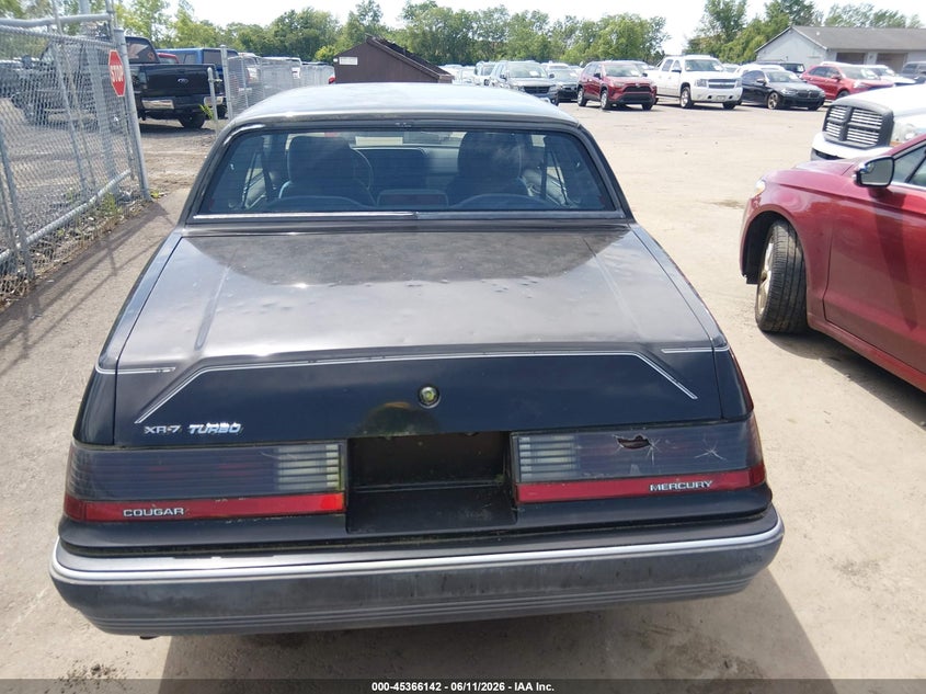 1986 Mercury Cougar VIN: 1MEBP92W6GH689403 Lot: 45366142