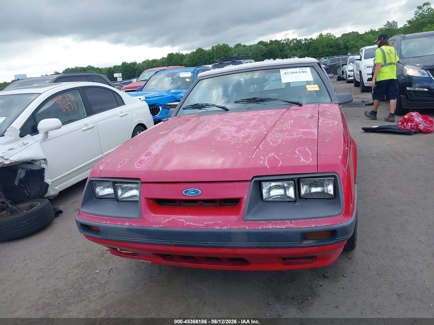 1985 Ford Mustang Lx/Gt VIN: 1FABP27M2FF117292 Lot: 45366186