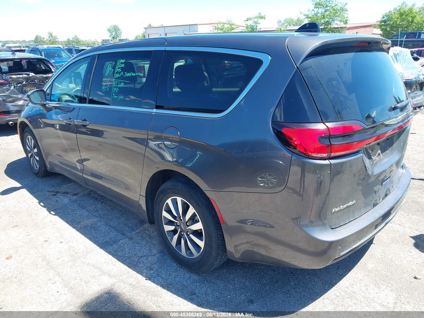 Vin: 2c4rc1l72pr558770, lot: 45864230, chrysler pacifica hybrid touring l 20233
