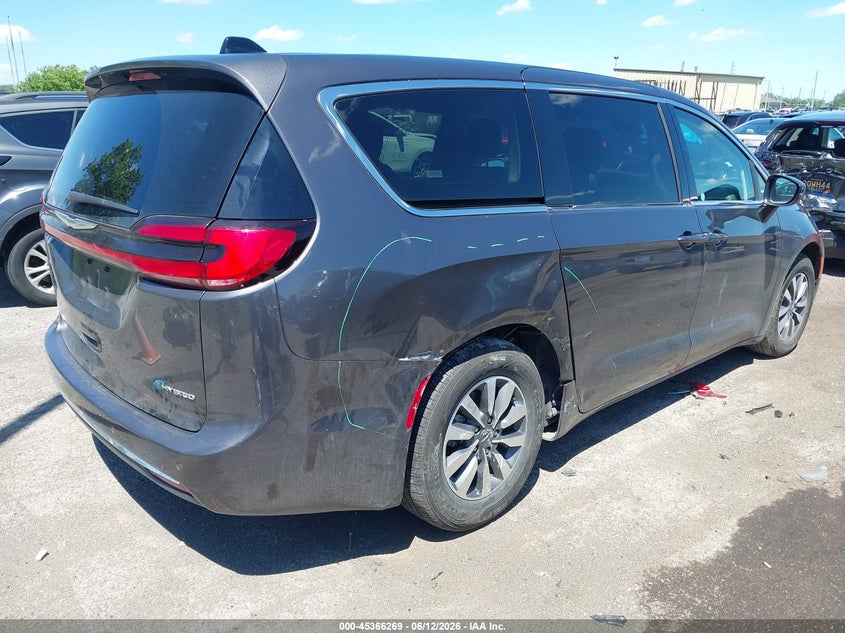 Vin: 2c4rc1l72pr558770, lot: 45864230, chrysler pacifica hybrid touring l 20234