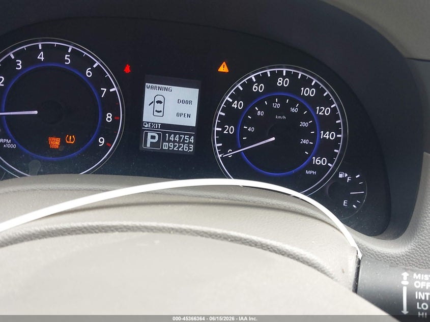 2011 Infiniti G37 Journey VIN: JN1CV6AP3BM304483 Lot: 45366364