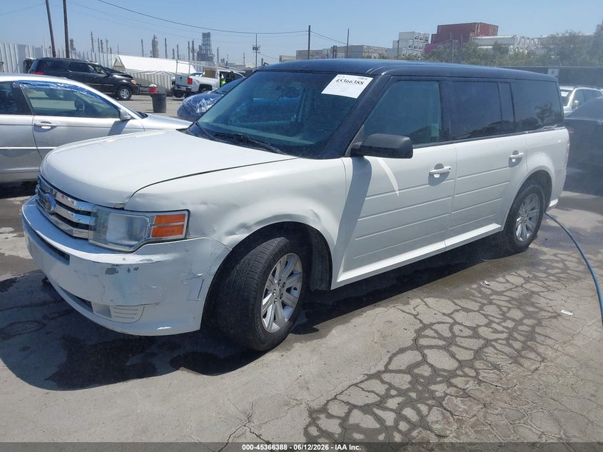 Vin: 2fmgk5bcxabb06190, lot: 45864349, ford flex se 20102