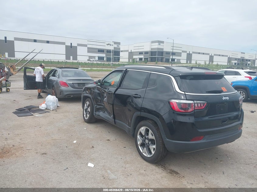 Vin: 3c4njccb8kt667194, lot: 45864390, jeep compass limited fwd 20193