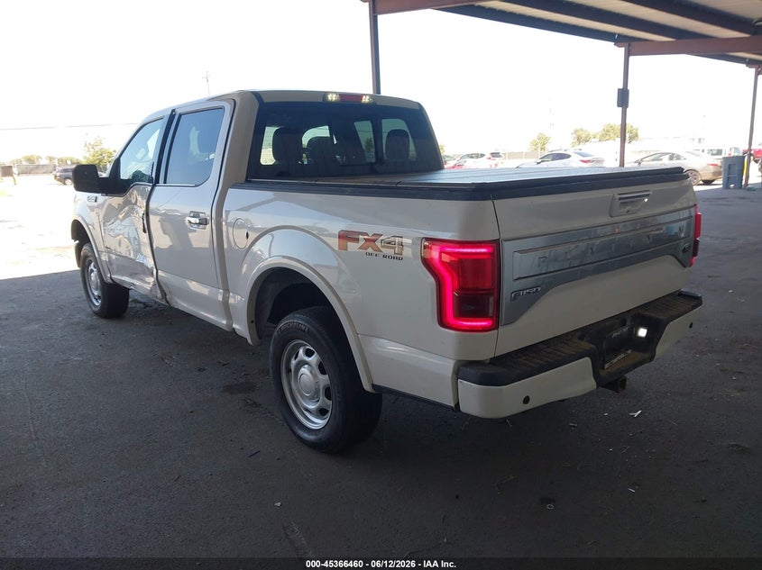 Vin: 1ftew1egxffb34388, lot: 45864421, ford f-150 platinum 20153