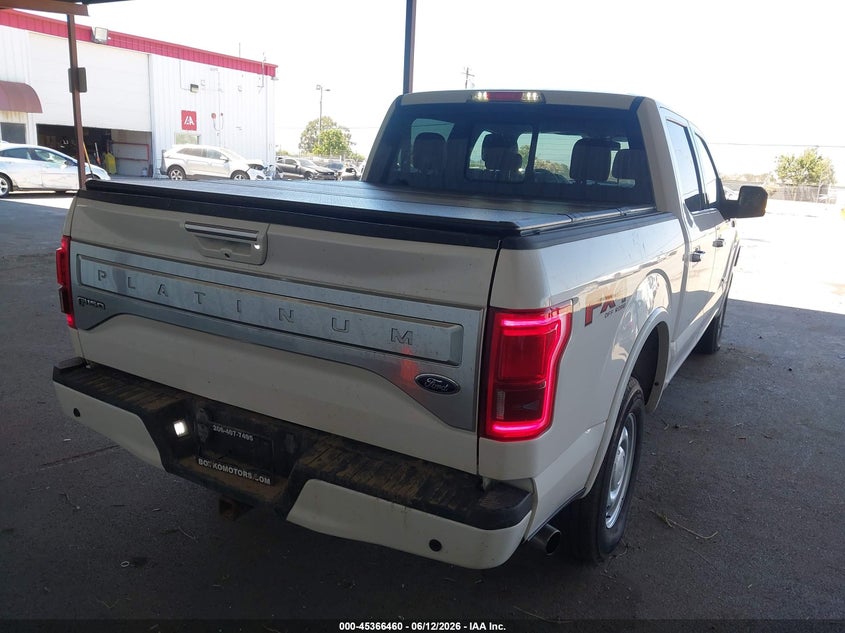 Vin: 1ftew1egxffb34388, lot: 45864421, ford f-150 platinum 20154