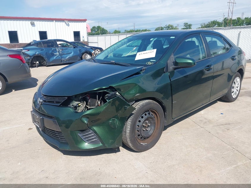 2016 Toyota Corolla Le 2T1BURHE9GC521235 photo 1