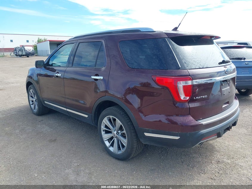 Vin: 1fm5k8f8xjga20062, lot: 45864598, ford explorer limited 20183