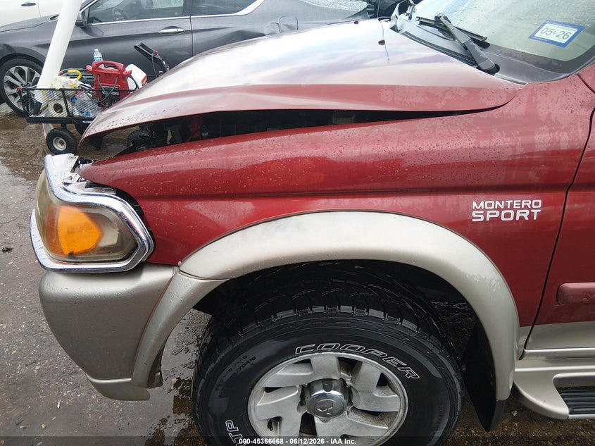 2001 MITSUBISHI MONTERO SPORT auction photo 6