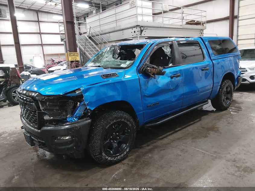 Vin: 1c6srfgp9tn224533, lot: 45864652, ram 1500 warlock  4x4 5'7 box 20262