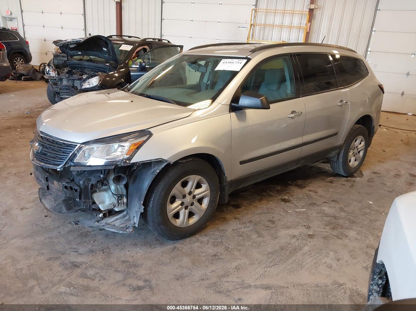 Vin: 1gnkvfkd3hj298960, lot: 45864715, chevrolet traverse ls 20172