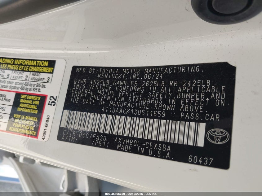 2025 TOYOTA CAMRY SE — Photo 9