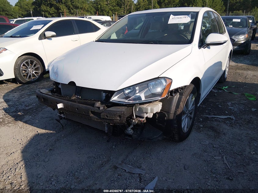 2015 Volkswagen Golf Tsi S 2-Door VIN: 3VW917AUXFM055461 Lot: 45366797