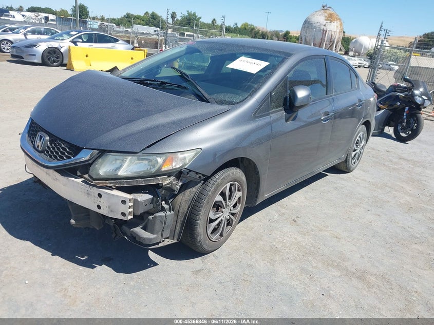 2013 Honda Civic Lx 19XFB2F51DE217847 photo 1