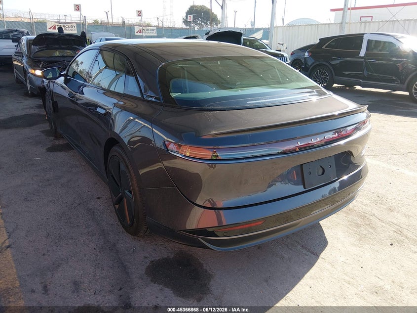 Vin: 50ea1tea5ta049032, lot: 45864829, lucid air touring 20263