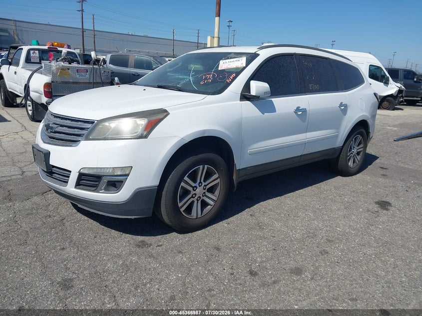 Vin: 1gnkrhkd6gj119549, lot: 45864948, chevrolet traverse 2lt 20162
