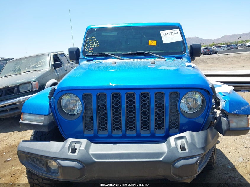 2021 Jeep Gladiator 80Th Anniversary 4X4 VIN: 1C6HJTAGXML513779 Lot: 45367140