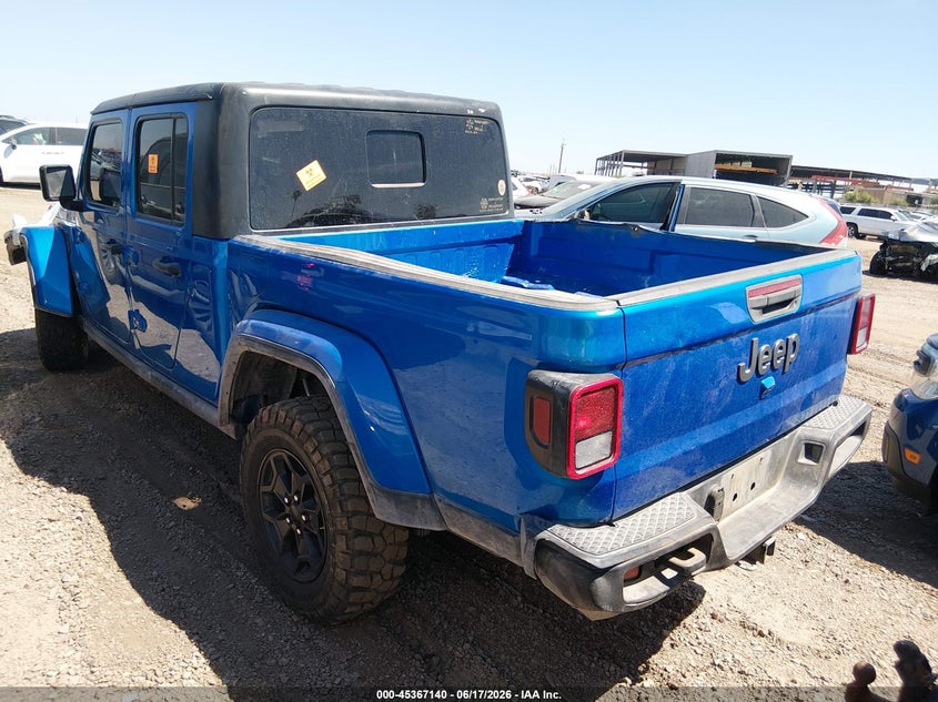 Vin: 1c6hjtagxml513779, lot: 45865101, jeep gladiator 80th anniversary 4x4 20213