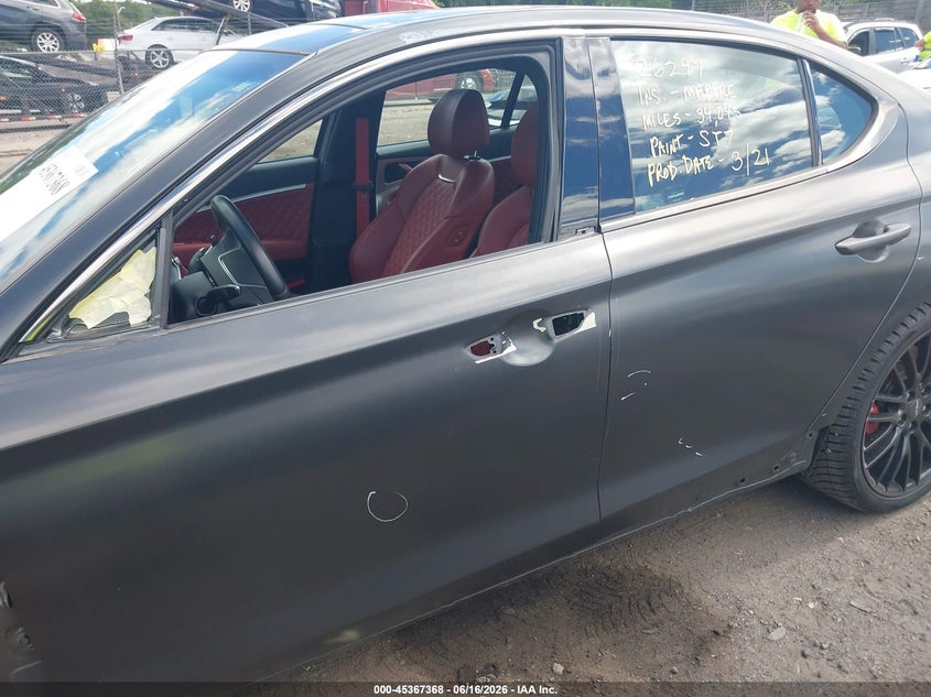 2022 Genesis G70 3.3T Rwd Launch Edition VIN: KMTG14TE9NU082922 Lot: 45367368