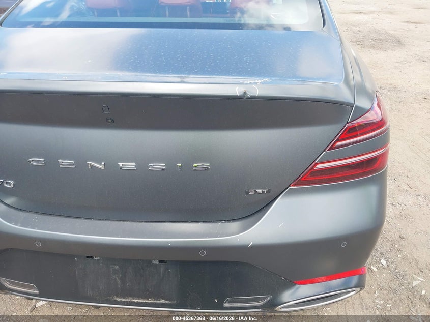 2022 Genesis G70 3.3T Rwd Launch Edition VIN: KMTG14TE9NU082922 Lot: 45367368