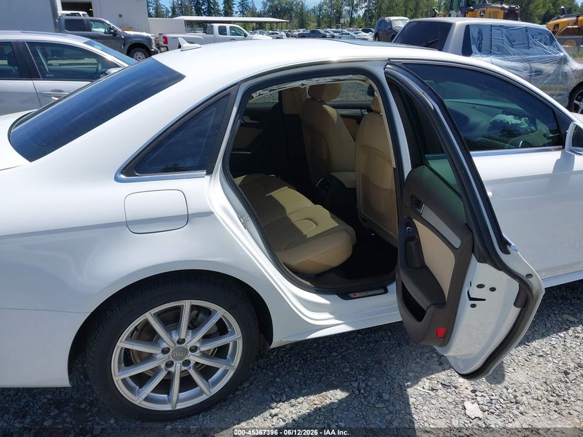2015 AUDI A4 SEDAN 2.0L I-4 DI, DOHC, VVT, TURBO, 220HP