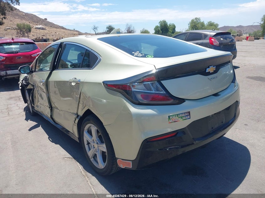 Vin: 1g1rc6s52hu103511, lot: 45865390, chevrolet volt lt 20173