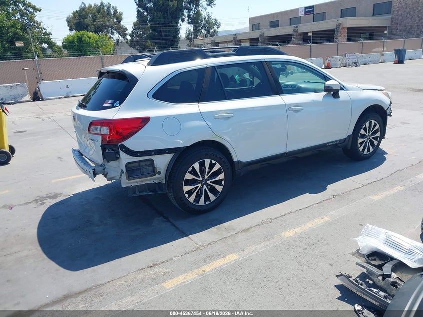 Vin: 4s4bsanc3h3335867, lot: 45865416, subaru outback 2.5i limited 20174