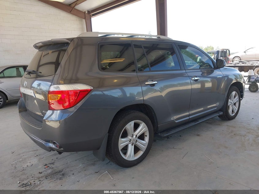 Vin: 5tddk3eh5as024904, lot: 45865528, toyota highlander limited v6 20104