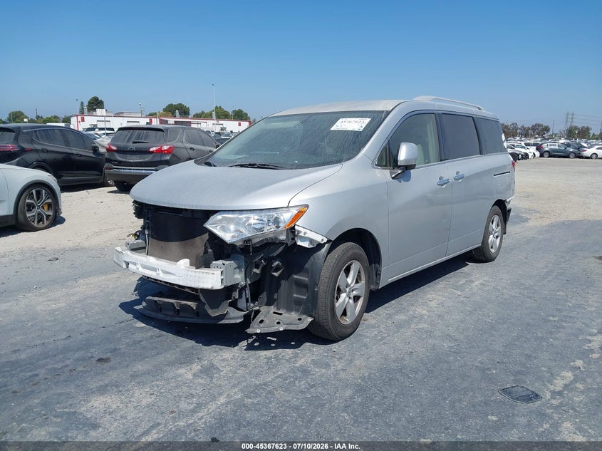 Vin: jn8ae2kp8h9170033, lot: 45865584, nissan quest sv 20172