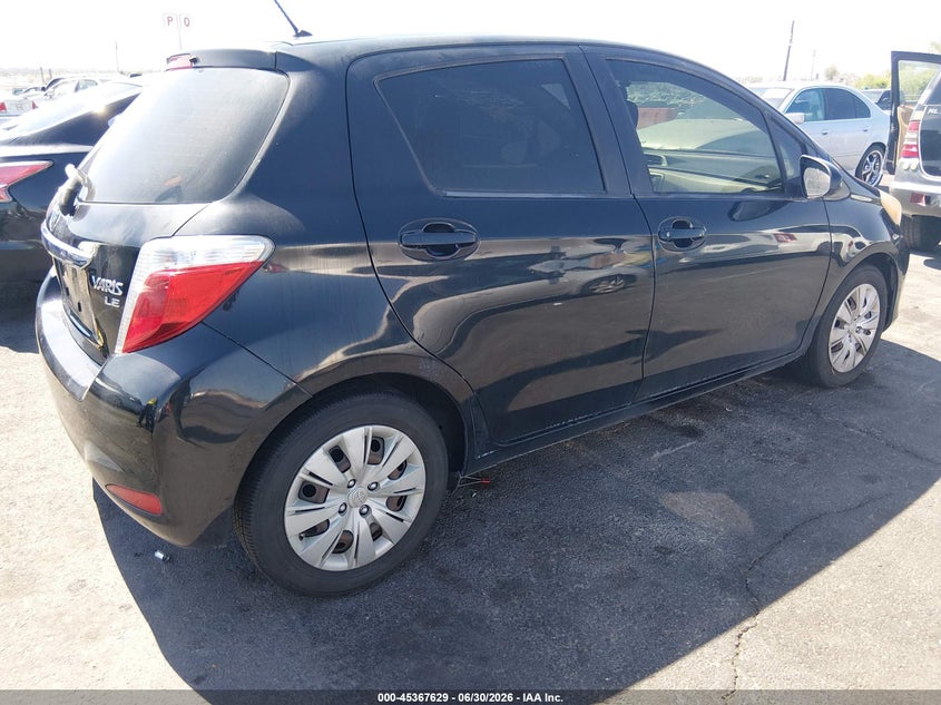 Vin: jtdktud39bb549528, lot: 45865590, toyota yaris 20134