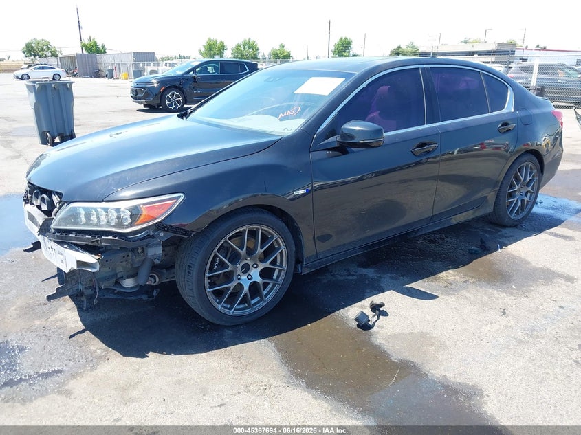 Vin: jh4kc2f96gc000223, lot: 45865655, acura rlx sport hybrid advance package 20162