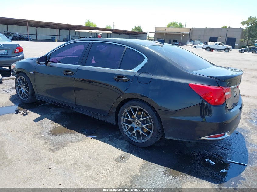 Vin: jh4kc2f96gc000223, lot: 45865655, acura rlx sport hybrid advance package 20163