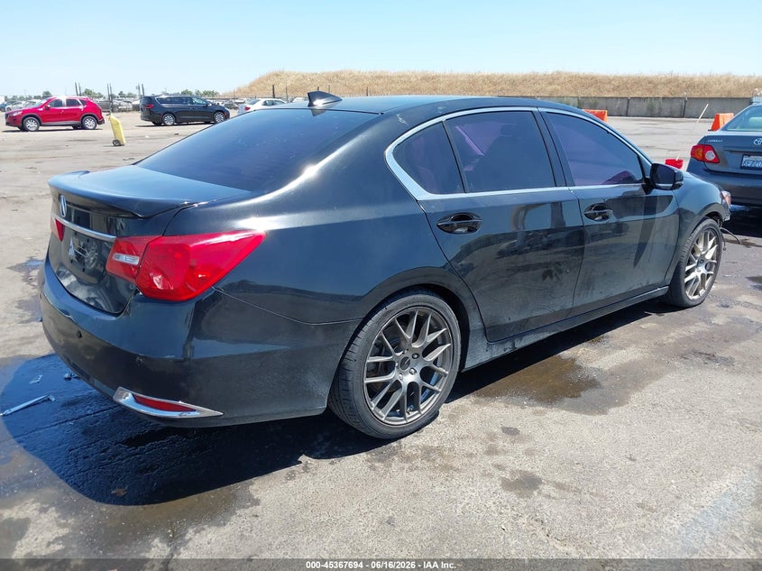 Vin: jh4kc2f96gc000223, lot: 45865655, acura rlx sport hybrid advance package 20164