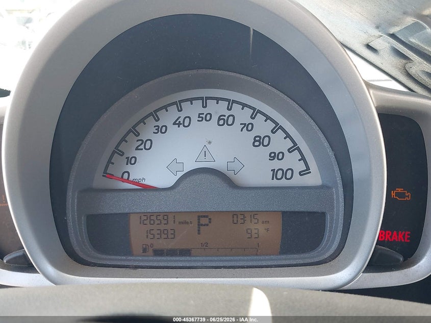 2009 Smart Fortwo Brabus/Passion/Pure VIN: WMEEJ31X59K260378 Lot: 45367739