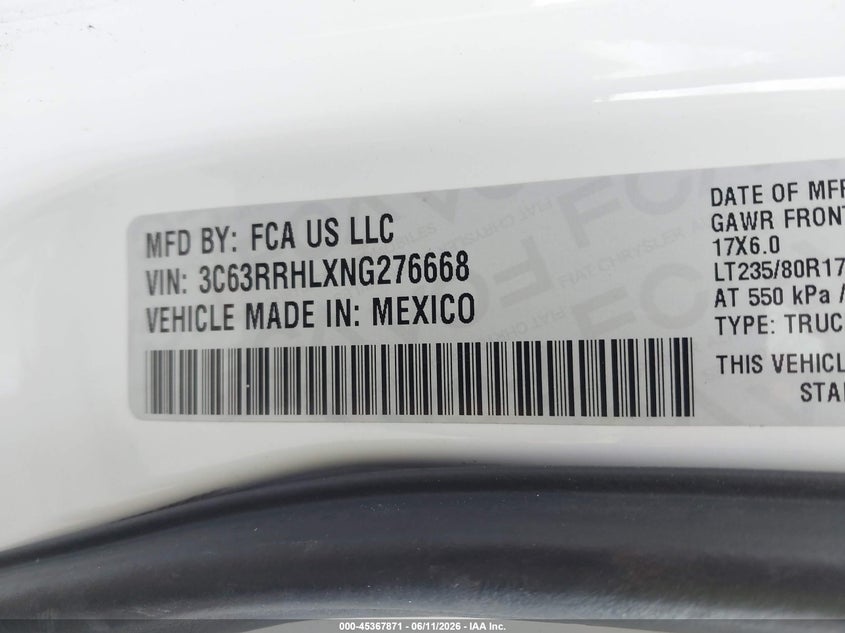 2022 RAM 3500 TRUCK N/A
