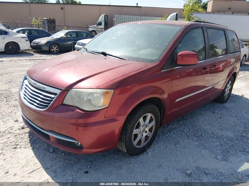 Vin: 2c4rc1bg9cr303173, lot: 45865853, chrysler town & country touring 20122