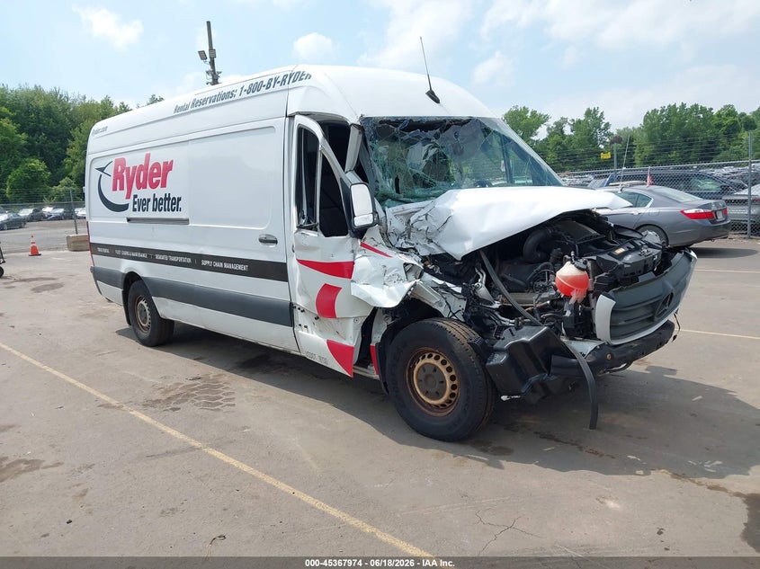 VIN: W2W4ECHY3KP199593 2019 FREIGHTLINER SPRINTER 2500 HIGH ROOF V6