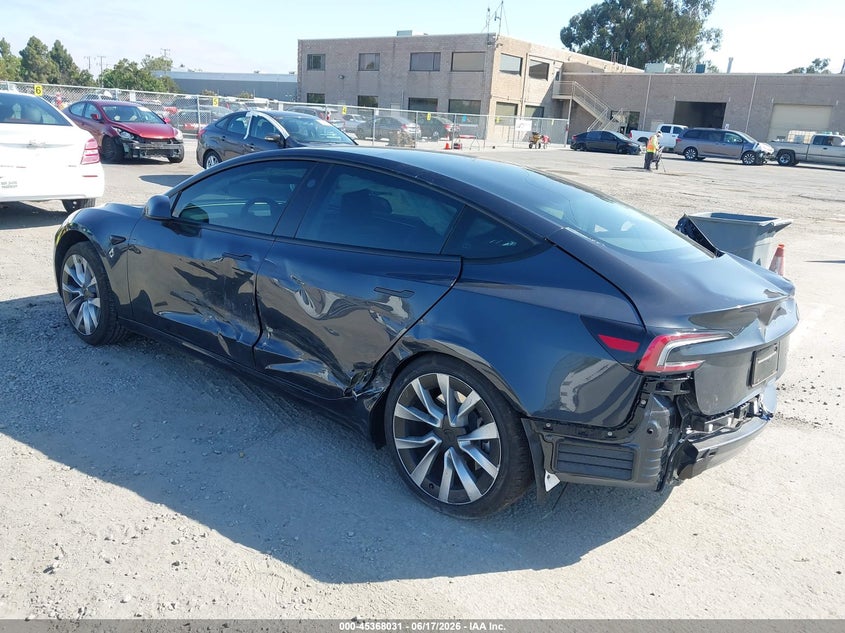 2025 TESLA MODEL 3 auction photo 3