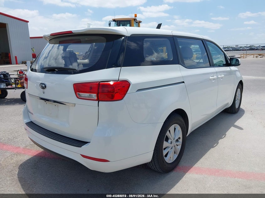 Vin: kndma5c18j6400967, lot: 45866198, kia sedona l 20184