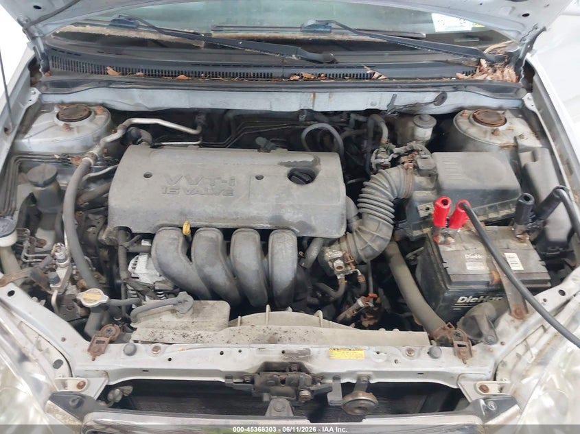 2005 TOYOTA COROLLA SEDAN 1.8L I-4 DOHC, VVT, 130HP