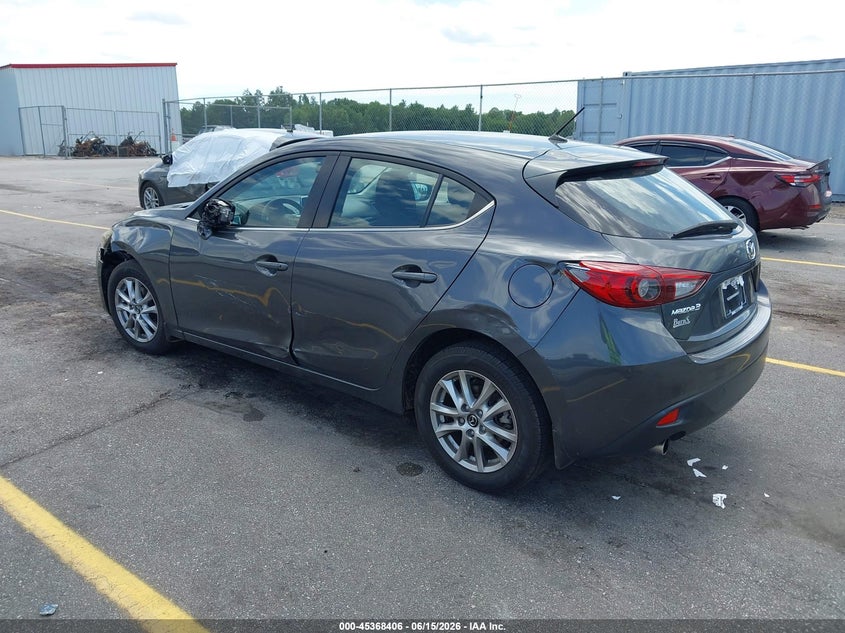 Vin: jm1bm1k74g1330662, lot: 45866392, mazda mazda3 i sport 20163