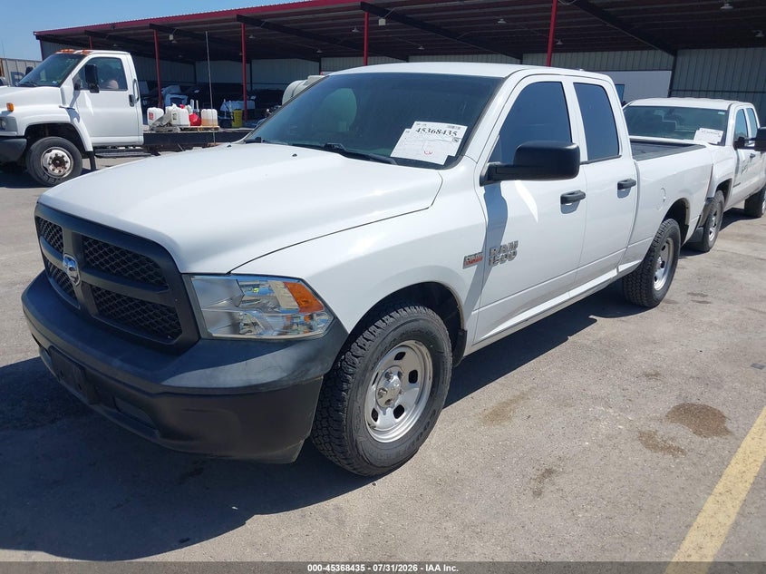 Vin: 1c6rr6ft3js287591, lot: 45866421, ram 1500 tradesman  4x2 6'4 box 20182
