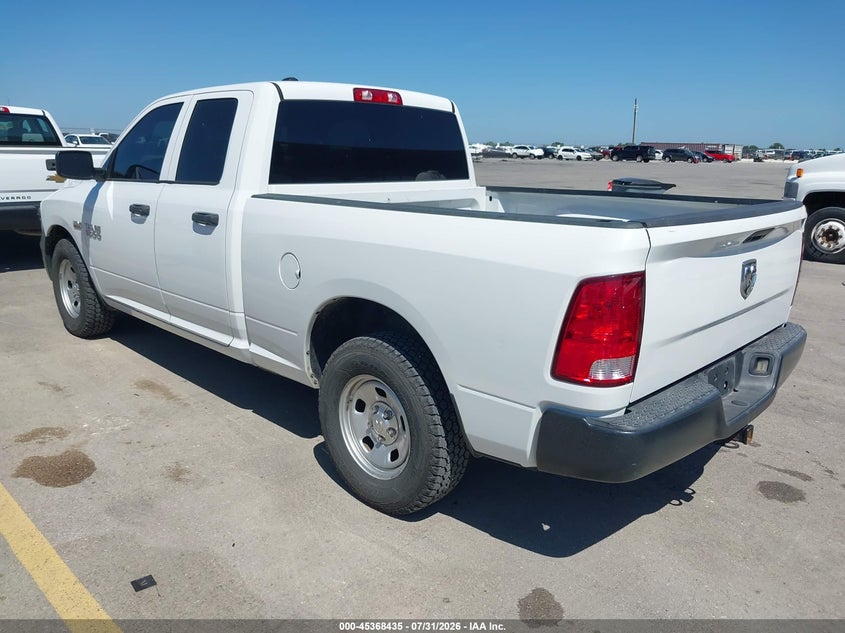 Vin: 1c6rr6ft3js287591, lot: 45866421, ram 1500 tradesman  4x2 6'4 box 20183
