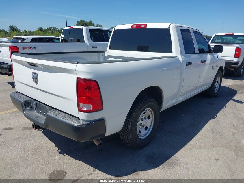 Vin: 1c6rr6ft3js287591, lot: 45866421, ram 1500 tradesman  4x2 6'4 box 20184