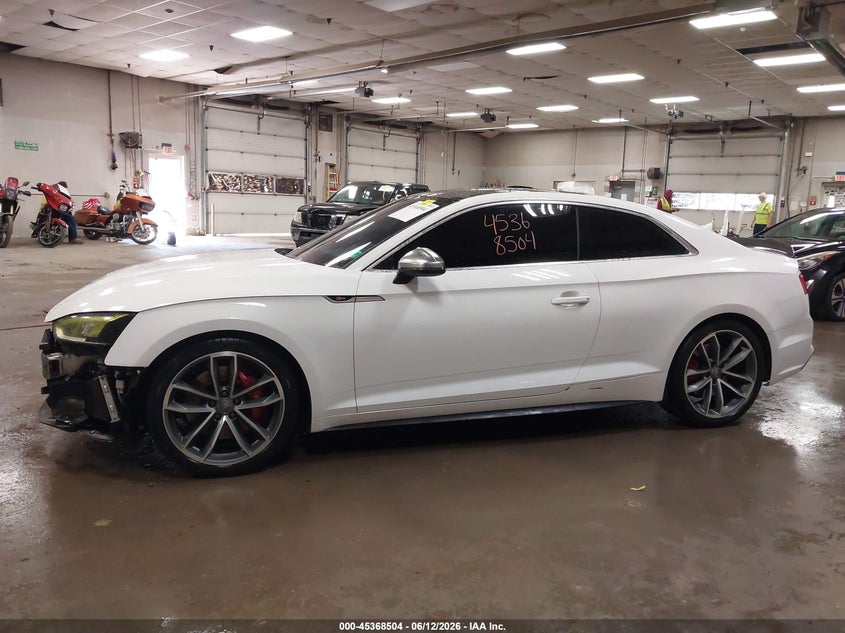 2018 Audi S5 3.0T Premium Plus VIN: WAUP4AF52JA002143 Lot: 45368504
