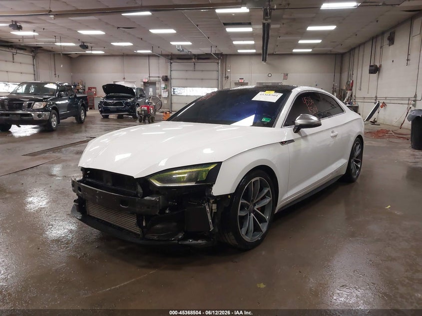 Vin: waup4af52ja002143, lot: 45866490, audi s5 3.0t premium plus 20182