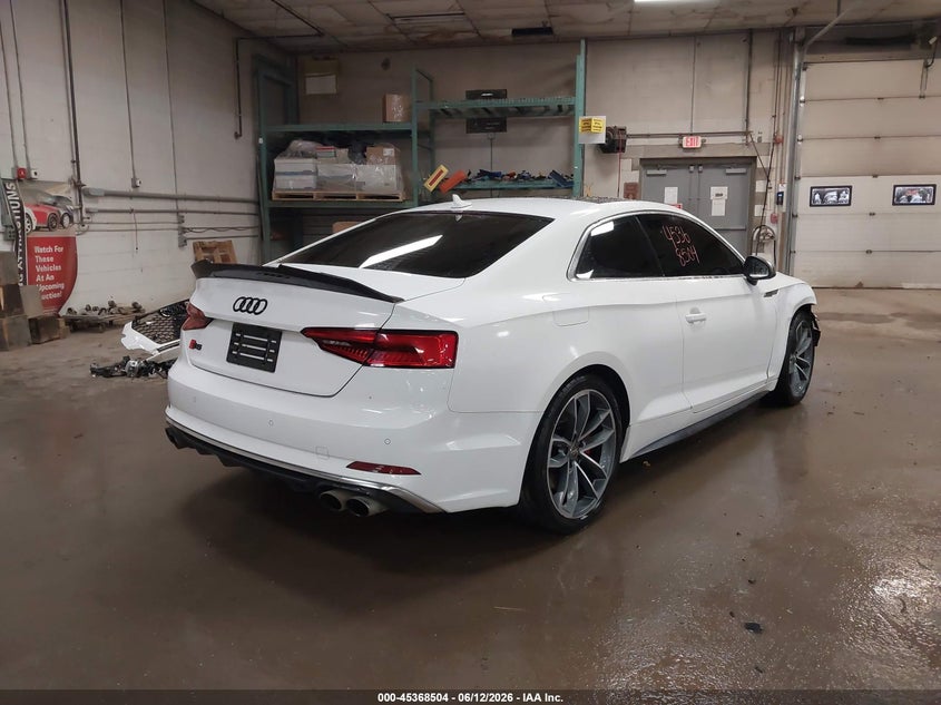 Vin: waup4af52ja002143, lot: 45866490, audi s5 3.0t premium plus 20184